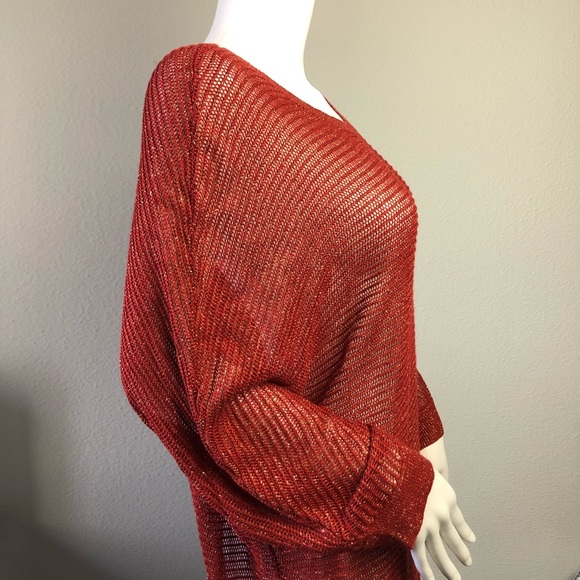 Shear Long Sweater Hip Length Baggy - Picture 5 of 6